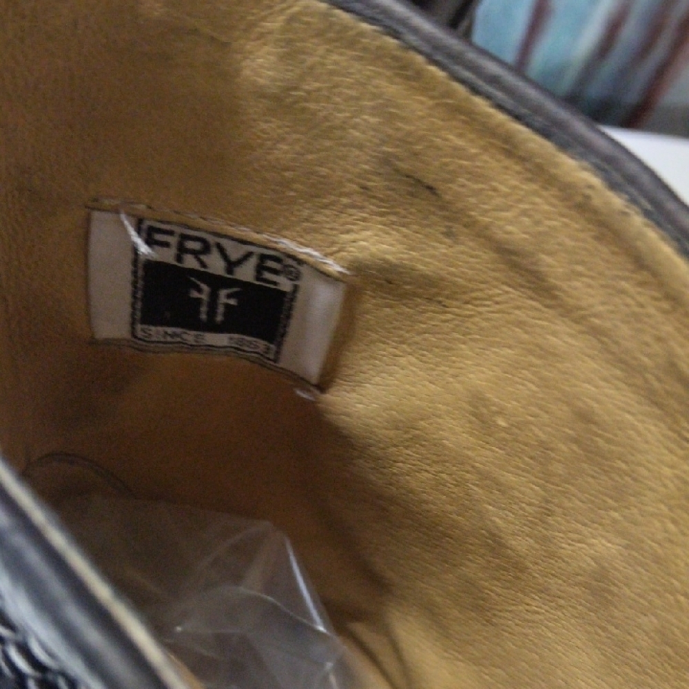 Frye Black Studded Skull Combat Boots Size 11 - Picture 3 of 11